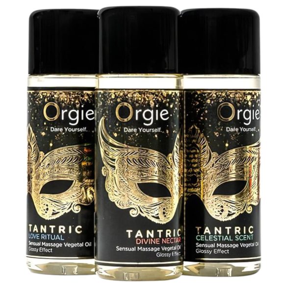 Orgie Tantric - aistillinen hierontaöljysetti (3x30ml)