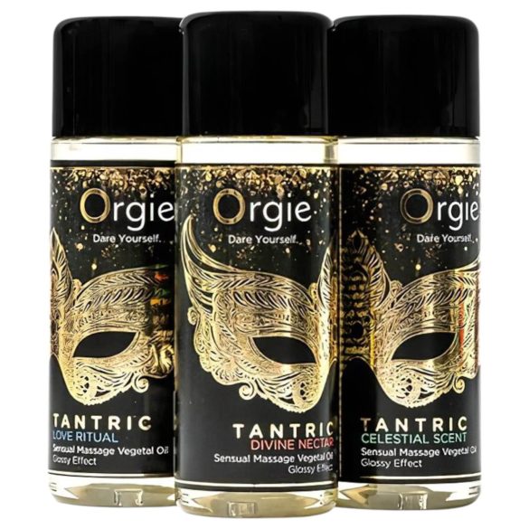 Orgie Tantric - hierontaöljysetti - 3 x 30 ml - aistillinen
