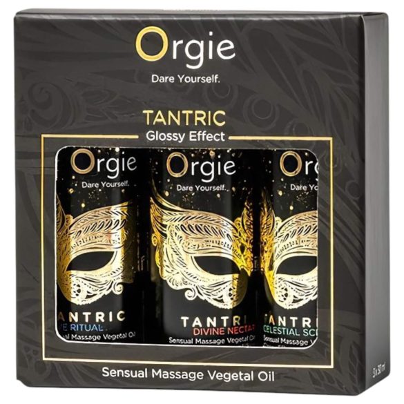 Orgie Tantric - hierontaöljysetti - 3 x 30 ml - aistillinen