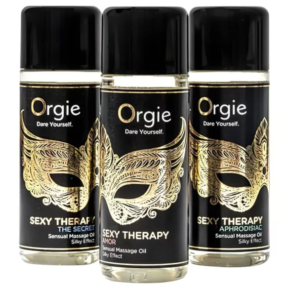 Orgie - hierontaöljysetti - 3 eri tuoksua - 3x30ml
