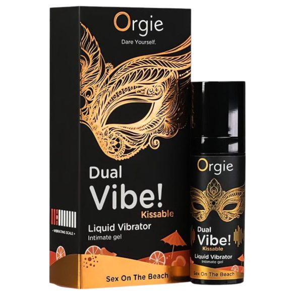 Orgie Dual Vibe – unisex nestemäinen vibraattori – Sex on the Beach (15 ml)