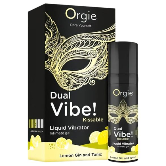 Orgie Dual Vibe – Unisex nestemäinen vibraattori – Gin Tonic (15 ml)