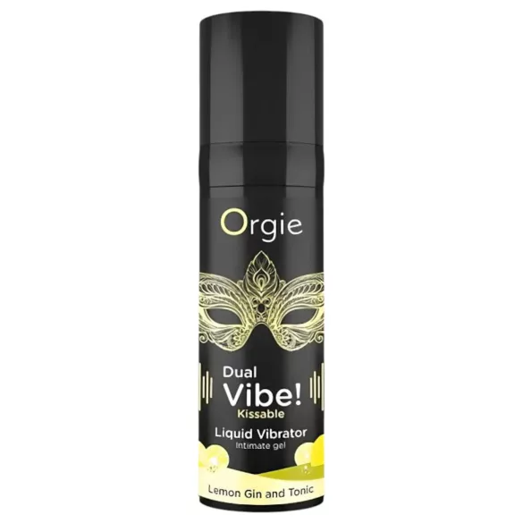 Orgie Dual Vibe - unisex nestemäinen vibraattori - Gin Tonic (15 ml)