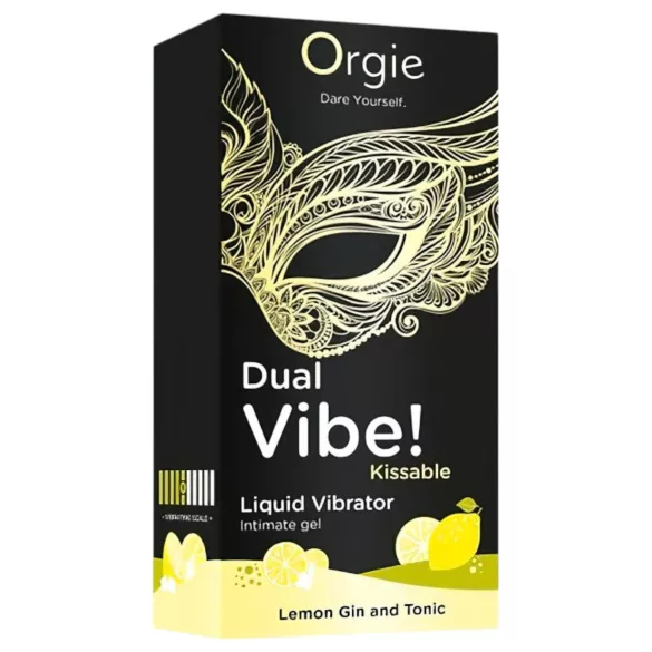 Orgie Dual Vibe - unisex nestemäinen vibraattori - Gin Tonic (15 ml)