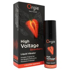   Orgie High Voltage - nestemäinen vibraattori - mansikka - 15 ml