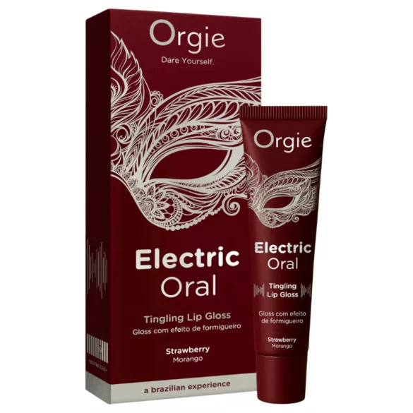 Orgie Electric Oral - kihelmöivä huulikiilto - mansikka (10 ml)