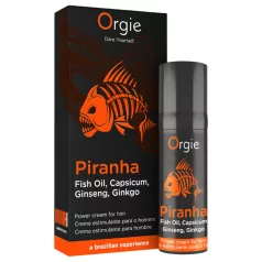   Orgie Piranha Power Cream - Stimuloiva tehovoide miehille (15 ml)