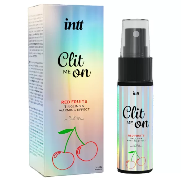 intt Clit Me On - nestemäinen vibraattori klitorissuihke - punaiset hedelmät (12 ml)