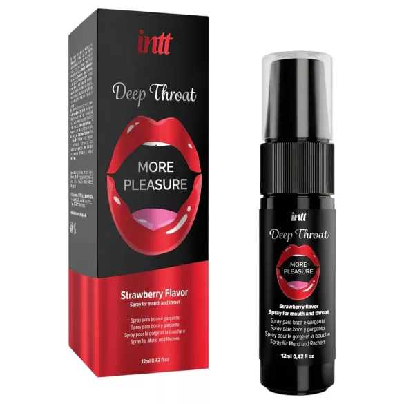 intt Deep Throat - suusuihke syvään kurkkuun - mansikka (12 ml)