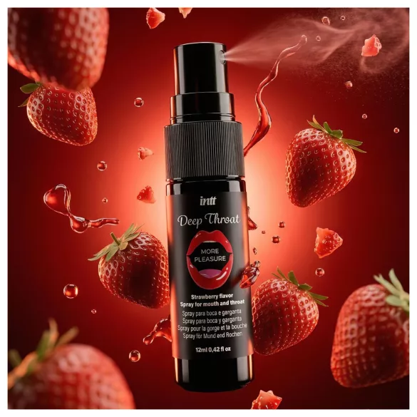 intt Deep Throat - suusuihke syvään kurkkuun - mansikka (12 ml)