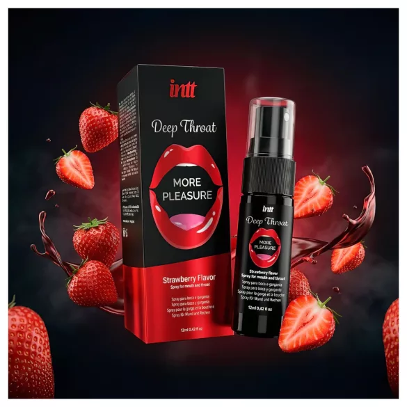 intt Deep Throat - suusuihke syvään kurkkuun - mansikka (12 ml)