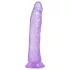 Baseks Jellies - imukupilla varustettu geelidildo (violetti)