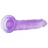 Baseks Jellies - imukupilla varustettu geelidildo (violetti)