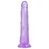 Baseks Jellies - imukupilla varustettu geelidildo (violetti)