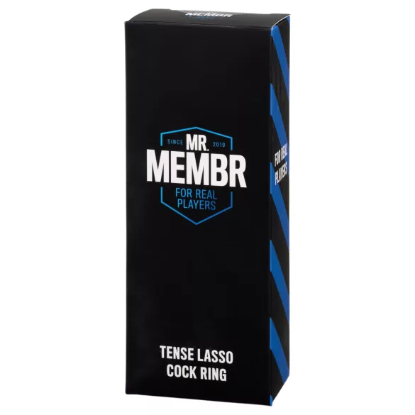MR.MEMBR Tense - säädettävä lassopenisrengas (musta)
