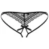 Obsessive Picantina - naisten stringit - tuplahihna - musta - L/XL