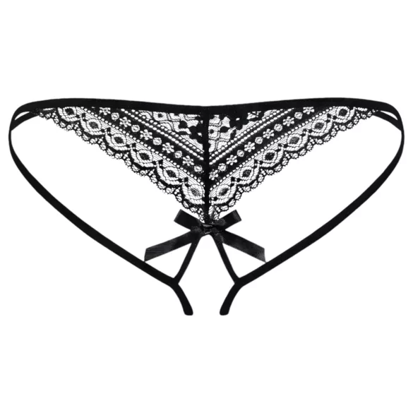 Obsessive Picantina - naisten stringit - tuplahihna - musta - L/XL