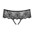 Obsessive Merossa - avoin stringit strassikoristeilla - musta - L/XL