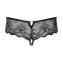 Obsessive Merossa - avoin stringit strassikoristeilla - musta - L/XL