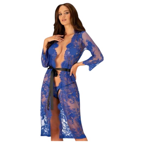 Obsessive Cobaltess - Pitsinen Kylpytakki (Sininen) - L/XL