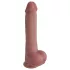 Erospace Natural Play - silikoni dildo 24 cm (ihonvärinen)