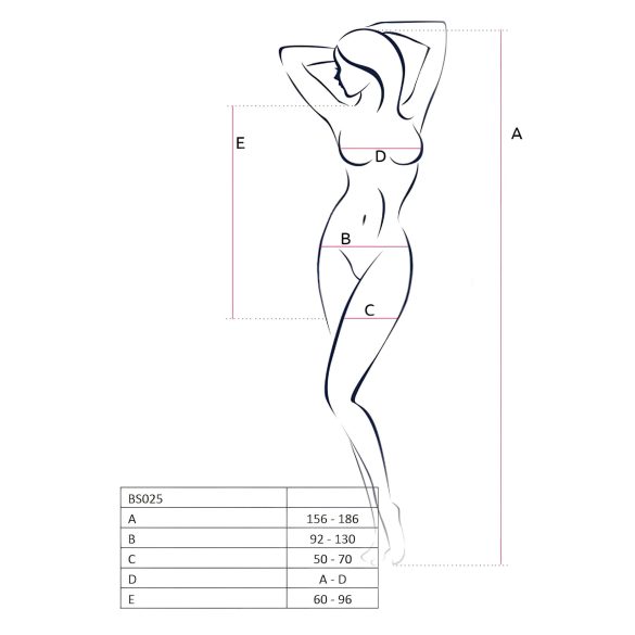 Passion BS025 - pitkähihainen minimekko - musta - S-L