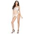 Passion BS035 - Olkaimeton verkkobodysuit (valkoinen) - Koot S-L