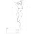 Passion BS035 - Olkaimeton verkkobodysuit (valkoinen) - Koot S-L