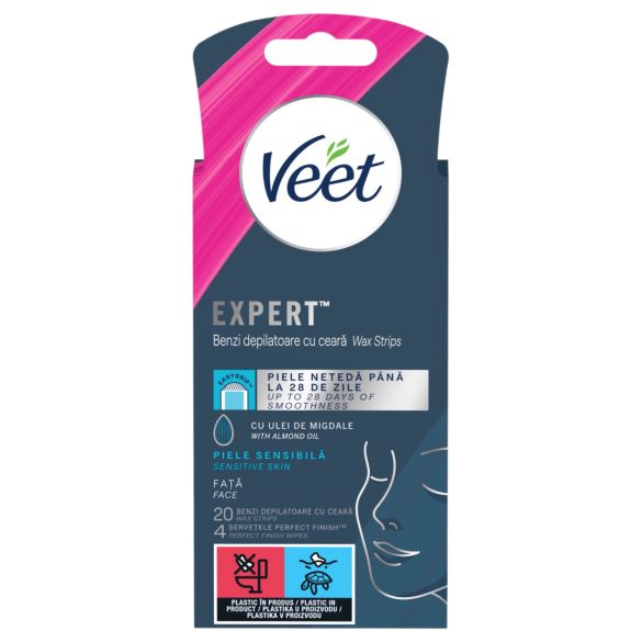 Veet Expert - vahaliuskat - herkälle iholle - 20 kpl