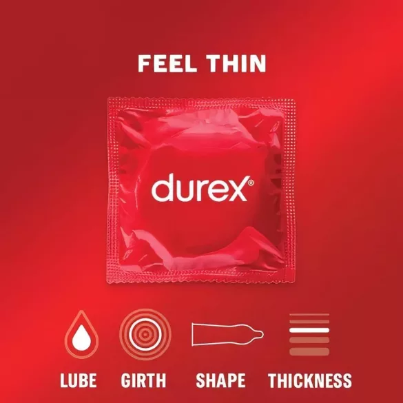 Durex Feel Thin - ohut kondomi - luonnollinen tunne - 2x12 kpl pakkaus