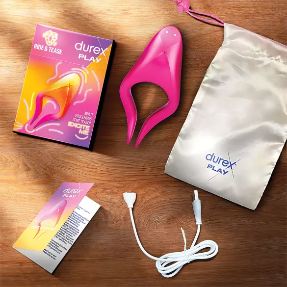 Durex Tease & Ride - klitorisvibraattori - pinkki