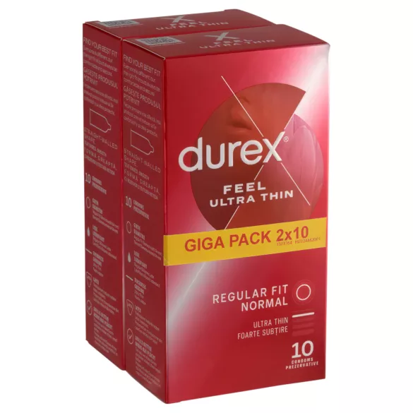 Durex - ultraohut kondomi - luonnollinen tuntu - 2x10 kpl