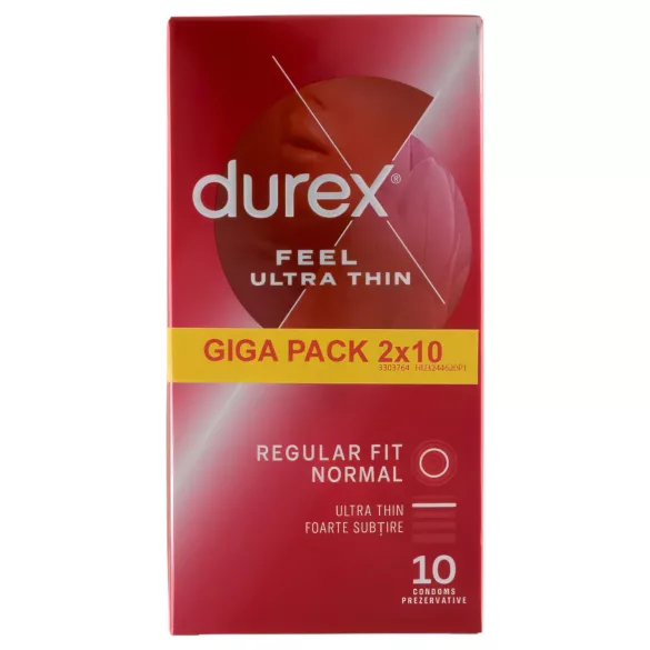 Durex - ultraohut kondomi - luonnollinen tuntu - 2x10 kpl
