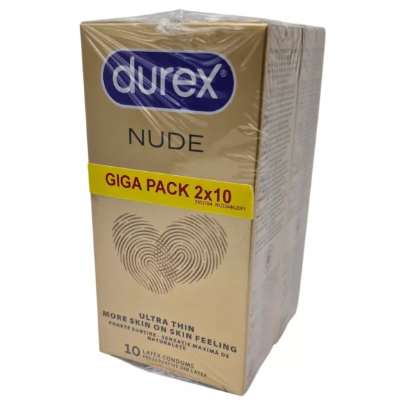 Durex Nude - erittäin ohut kondomi (2 × 10 kpl)