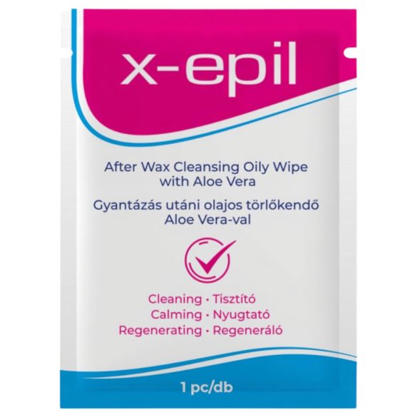 X-Epil - Karvanpoiston jälkeiset öljypyyhkeet (1 kpl) - Aloe Vera