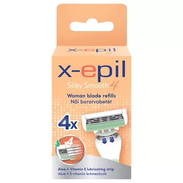 X-Epil - naisten vaihtoterä - 4 terää - 4 kpl