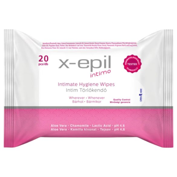 X-Epil Intimo - intiimipyyhe (20 kpl)