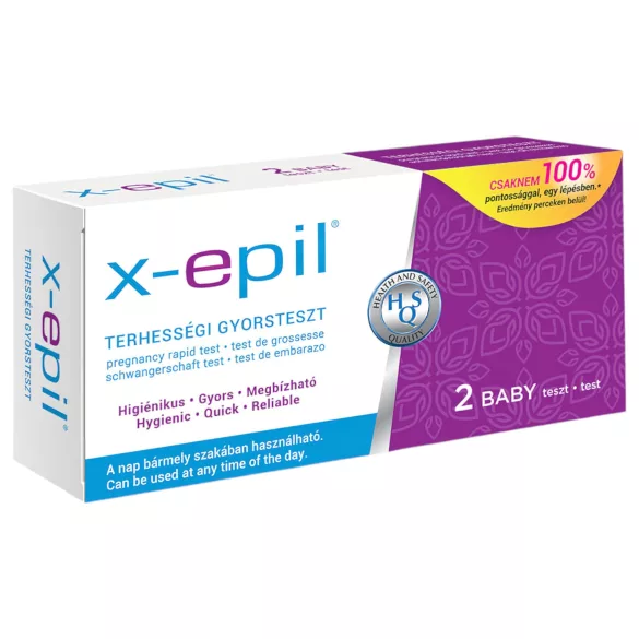 X-Epil - raskaustesti - 2 kpl