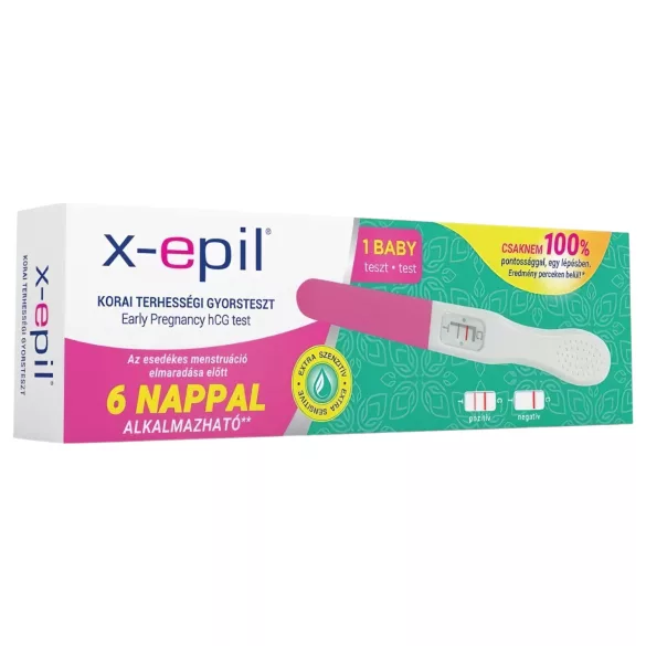 X-Epil - raskaustesti - varhainen tulos - 1 kpl