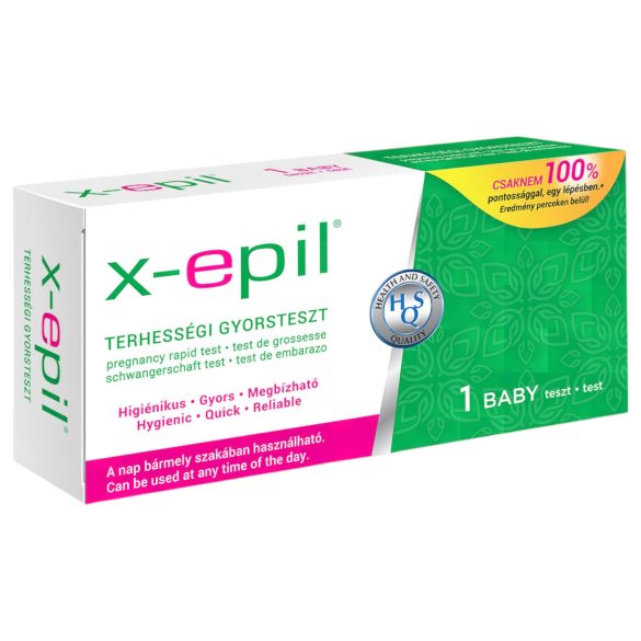 X-Epil – raskaustesti liuska (1 kpl)