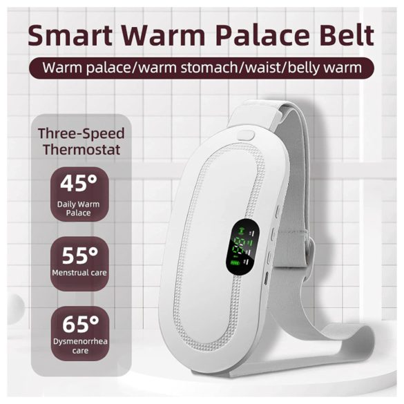 EMS - ladattava kuukautiskipujen hierontavyö - valkoinen
