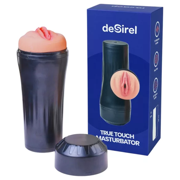 Desirel True Touch - vibraattori tekopillu - realistinen - luonnollinen/musta