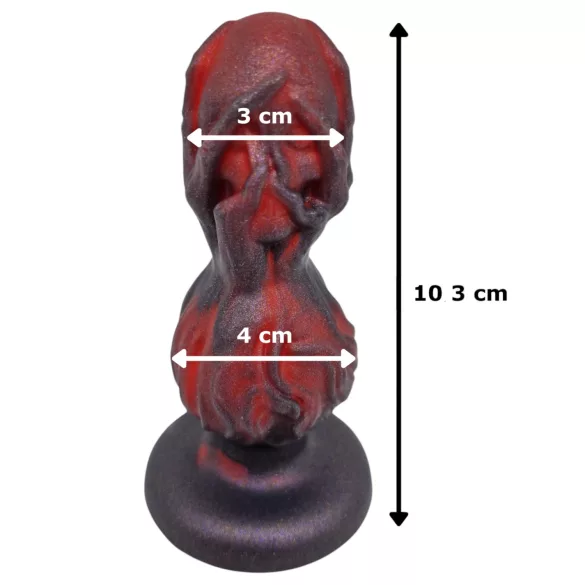 OgazR - anustappi pallomainen - 10,5 cm - musta