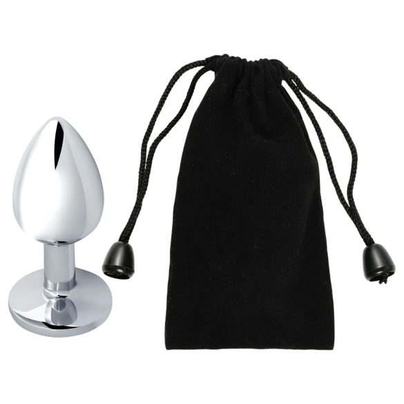 Sunfo - metallinen anustappi sinisellä kivellä - hopea