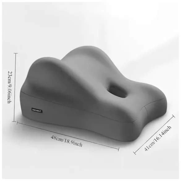 Magic Pillow - seksityyny dildokiinnikkeellä - memory foam - harmaa