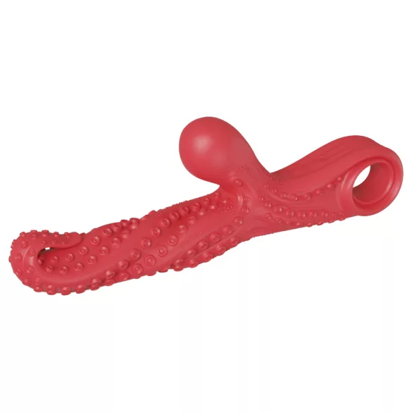 Monster Fuck - klitoriskiihotin vibraattori varrellinen - punainen