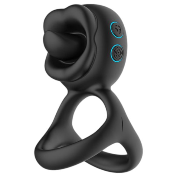 Biu-Biu - penisrengas ja klitoriskiihotin vibraattori - musta