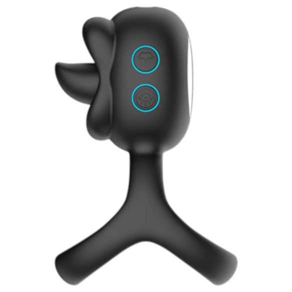 Biu-Biu - penisrengas ja klitoriskiihotin vibraattori - musta