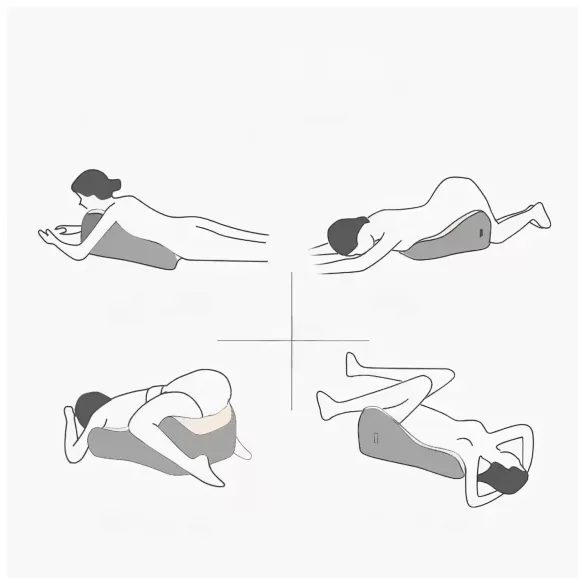 Magic Pillow - tyyny dildonpidikkeellä - memory foam - pinkki