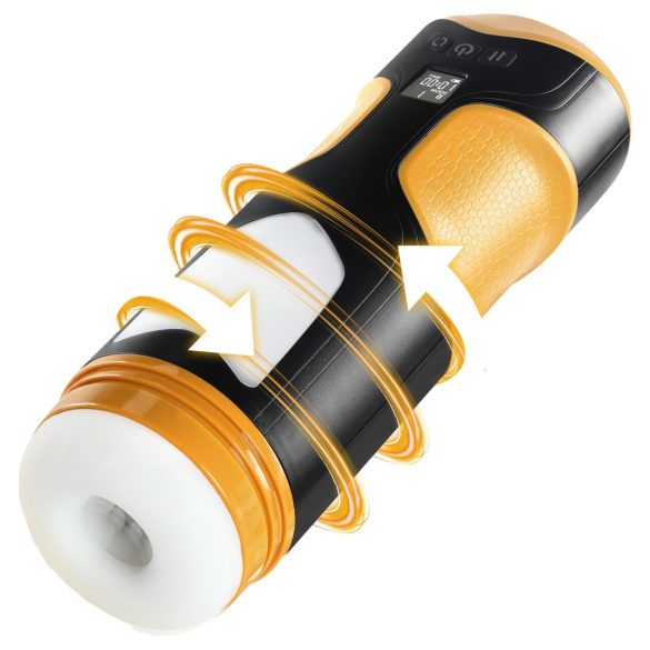 Lonely - automatisoitu masturbaattori - työntyvä, pyörivä - musta